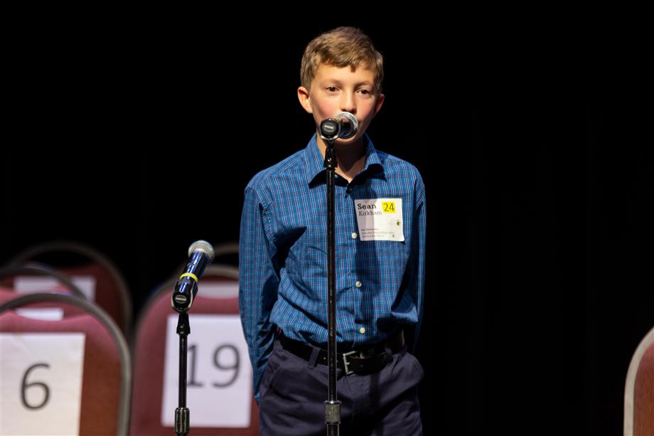 Chandler Unified Spelling Bee competitor